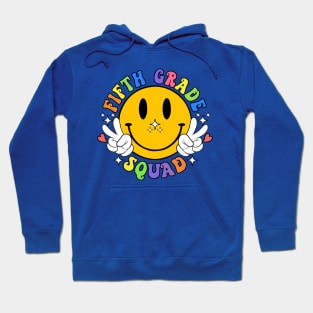 Fifth Grade Squad Smile Face Hoodie